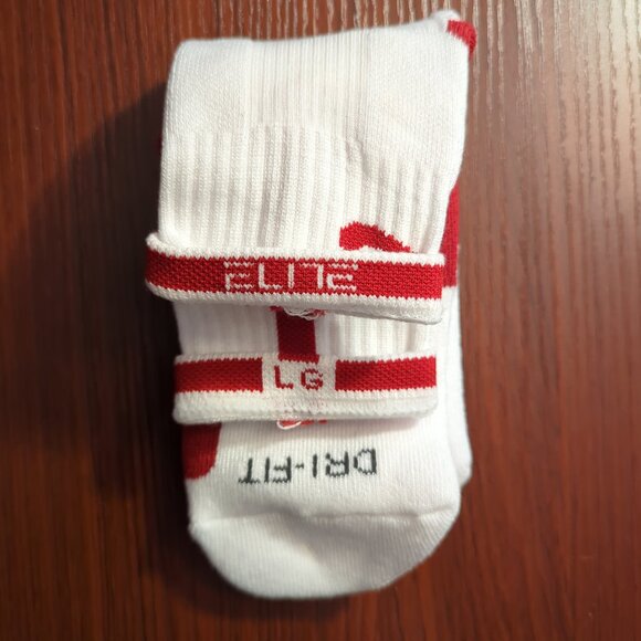 3 Pairs Original Nike Elite Socks Basketball Quarter Low Cut Size Large White - Picture 9 of 10